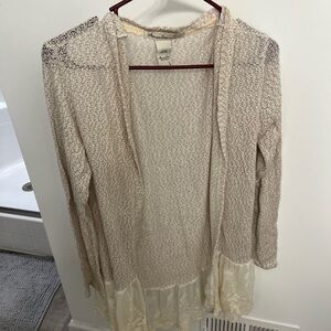 American Rag Cream Chunky Knit Cardigan